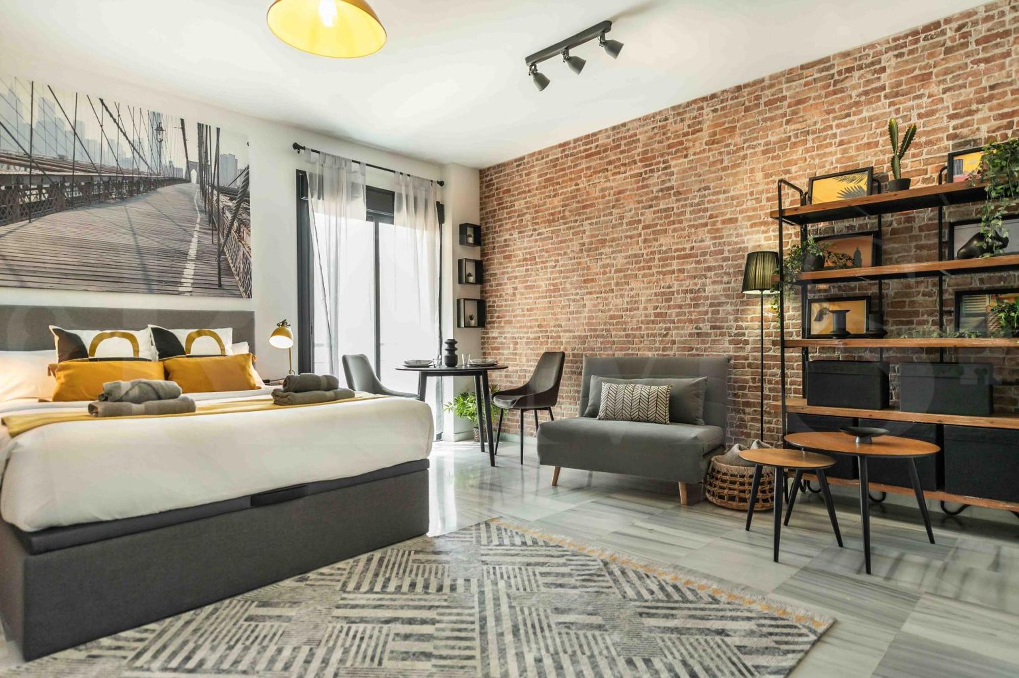 Modern Studio With Private Rooftop Terrace By Rems Malaga Exterior photo